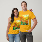 T-shirt Fleurs d'été vibrantes (Unisexe)