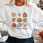 T-shirt Fleurs d'Halloween rétro mignonnes