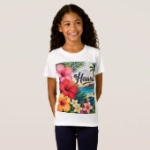 T-Shirt Fleurs d'Hawaii (Devant entier)