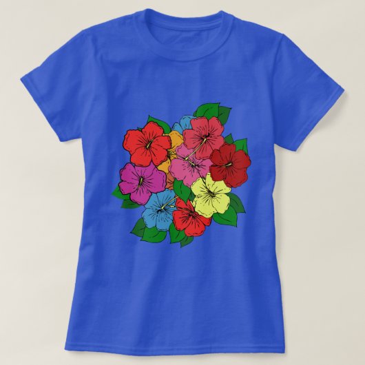 T-shirt Fleurs d'Hibiscus #6 (Design devant)