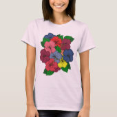 T-shirt Fleurs d'Hibiscus #8 (Devant)