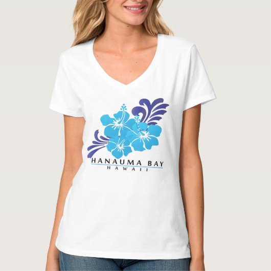 T-shirt Fleurs d'Hibiscus d'Hawaï (Devant)