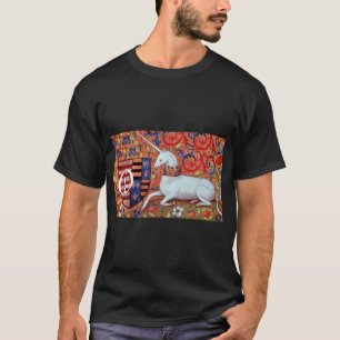 T-SHIRT FLEURS D'IMAGINAIRE ET D'UNICORNE, MOTIFS FLORAUX 