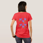T-shirt : Fleurs d'Iris (Dos entier)