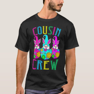 T-shirt Fleurs d'Oeufs Colorées De L'Équipage De Cousin Co