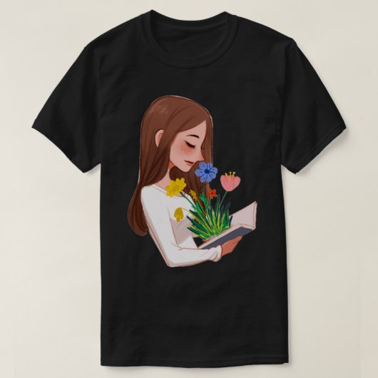 T-shirt fleurs du livre 84 (Design devant)