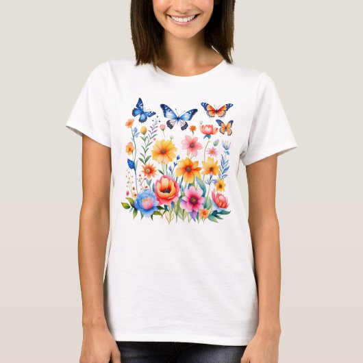 T-shirt Fleurs du printemps mai (Devant)