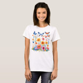 T-shirt Fleurs du printemps mai (Devant entier)
