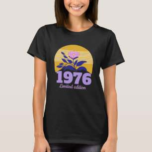 T-shirt fleurs élégantes personnalisées vintage pour anniv