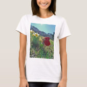 T-shirt Fleurs et fleurs jaunes (Devant)