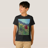 T-shirt Fleurs et fleurs jaunes (Devant entier)