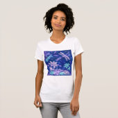 T-shirt Fleurs et libellules (Devant entier)