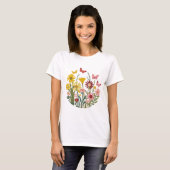 T-shirt Fleurs et papillons (Devant entier)