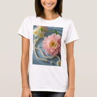 Fleurs et perles élégantes