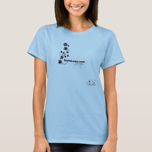 T-shirt Fleurs et vignes - SurfnLearn.com (Devant)
