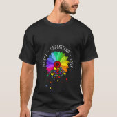 T-shirt Fleurs Fleurs Fleurs Fleurs Sensibilisations sur l (Devant)