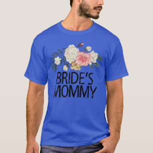 T-shirt Fleurs florales Aquarelle drôle de maman de mariée