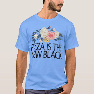 T-shirt Fleurs Florales mignonne Amour Drôle Pizza Est Le 
