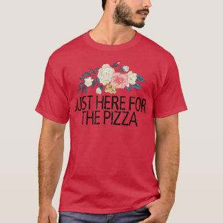 T-shirt Fleurs Florales Sarcastique Drôle Juste Ici Pour L