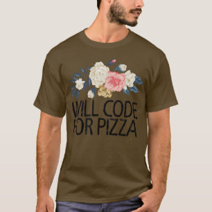 T-shirt Fleurs Florales Sarcastique Funny Code Pour La Piz