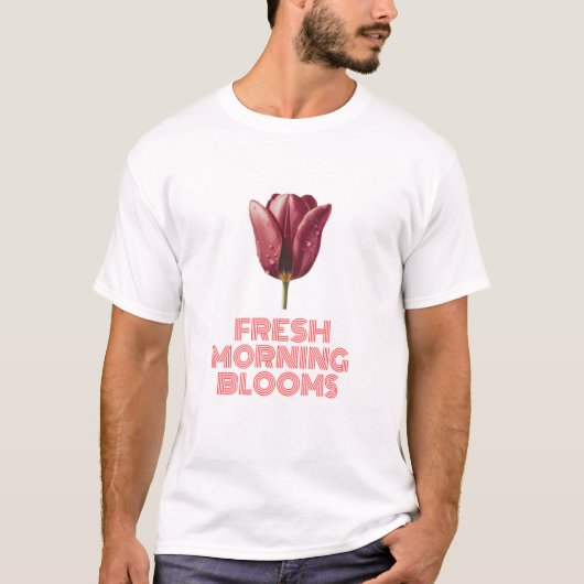 T-shirt Fleurs fraîches du matin (Devant)
