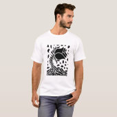 T-shirt Fleurs géométriques (Devant entier)