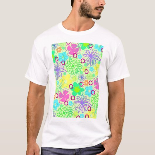 T-shirt Fleurs graphiques (Devant)