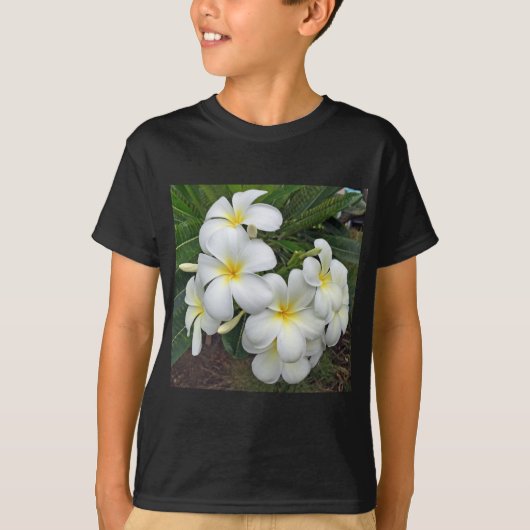 T-shirt Fleurs Hawaii Plumeria (Devant)