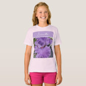 T-shirt Fleurs Iris Fleurs Violet Lavande Lilac Floral (Devant entier)