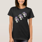 T-shirt Fleurs Iris Pourpres (Devant)