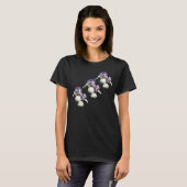 T-shirt Fleurs Iris Pourpres (Devant entier)