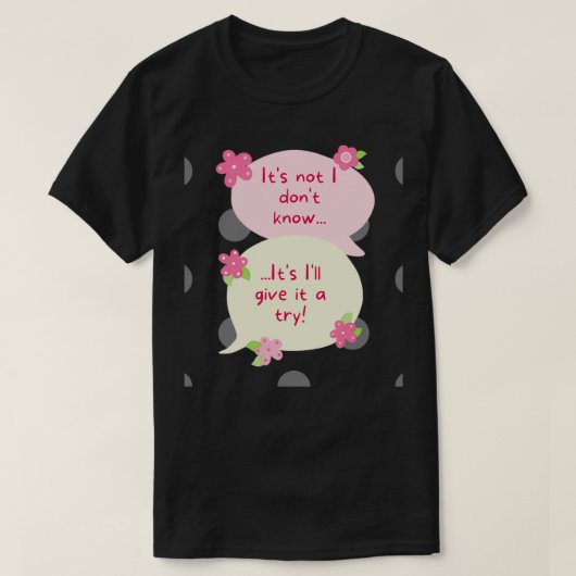 T-shirt Fleurs itamp39s pas l donamp39t connaître itamp39s (Design devant)