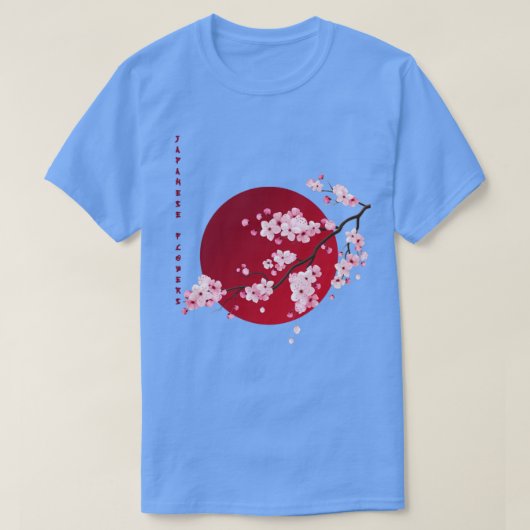 T-shirt fleurs japonaises (Design devant)