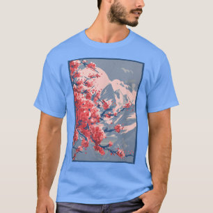 T-shirt Fleurs japonaises de cerisier Sakura Mountain