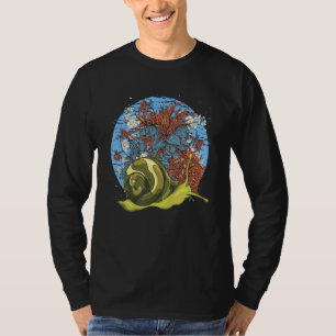 T-shirt Fleurs Jardin Gastropode Flexible Bruant Animal Fl