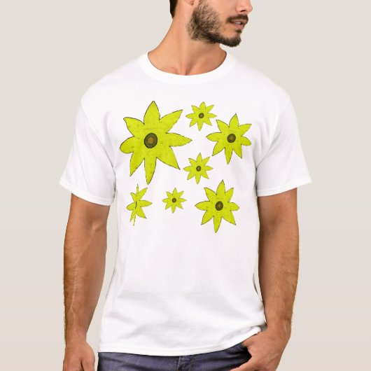 T-shirt Fleurs jaunes (Devant)