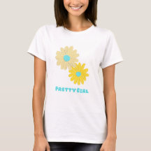 T-shirt fleurs jolie fille