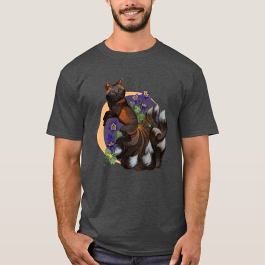 T-shirt Fleurs Kitsune et Columbine (Devant)