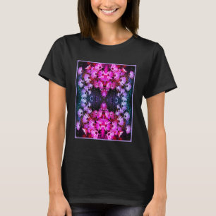T-shirt Fleurs marguerites africaines roses Abstraites tei