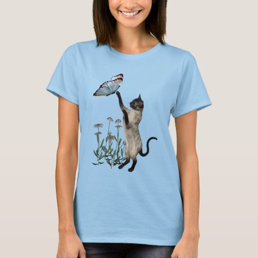 T-shirt Fleurs marguerites Siamese (Devant)