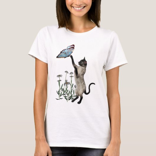 T-shirt Fleurs marguerites Siamese (Devant)