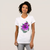 T-shirt Fleurs mignonnes 10a d'art déco (Devant entier)