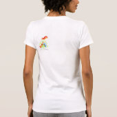 T-shirt Fleurs mignonnes d'art déco (Dos)
