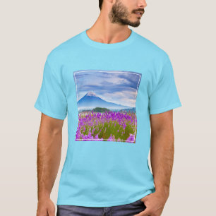 T-shirt Fleurs Mont Fugi Japon