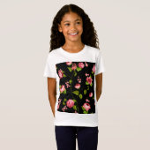 T-Shirt Fleurs Motif 18 (Devant entier)