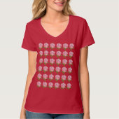 T-Shirt - Fleurs Multiples Roses (Devant)