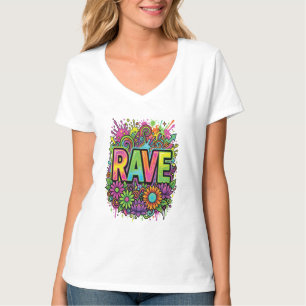 T-shirt Fleurs Néon RAVE