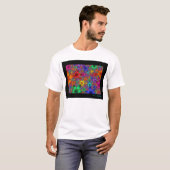 T-shirt Fleurs par des fractales (Devant entier)
