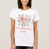 T-shirt Fleurs pour maman d'école familiale (Devant)