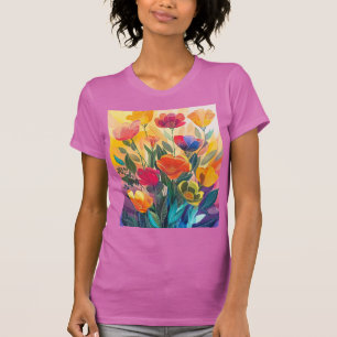 T-shirt Fleurs rayonnantes